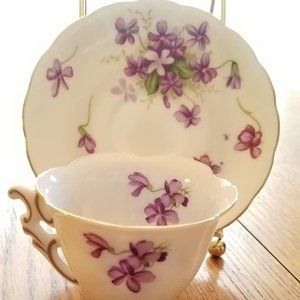 Vintage Rossetti Spring Violets teacup and saucer
